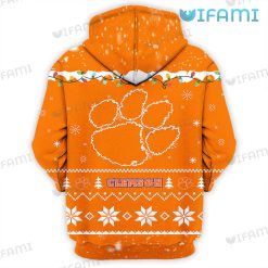 Clemson Hoodie 3D Snoopy Christmas Clemson Tigers Gift Back