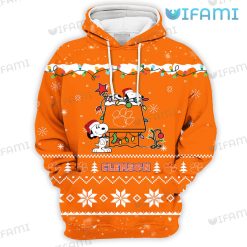 Clemson Hoodie 3D Snoopy Christmas Clemson Tigers Gift Front