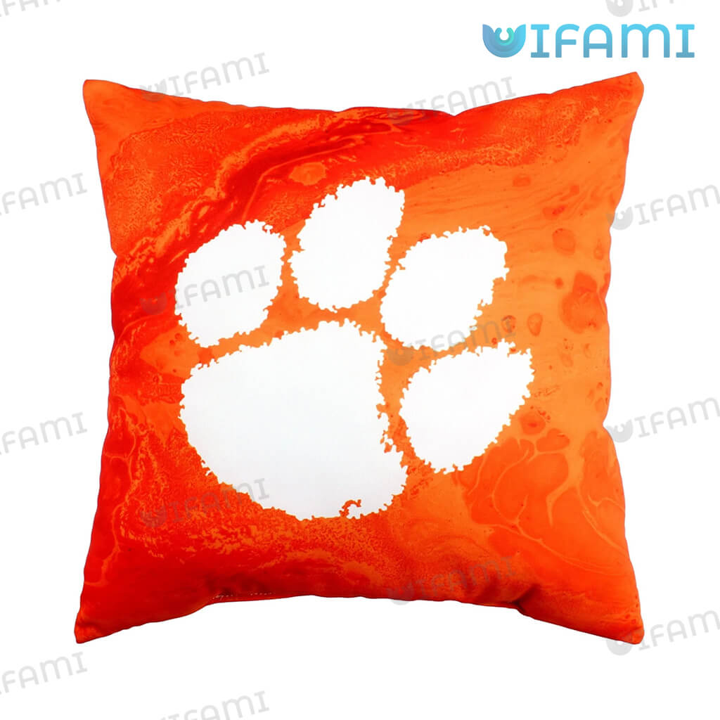 Funny Clemson Bleed Orange  Pillow Clemson Tigers Gift