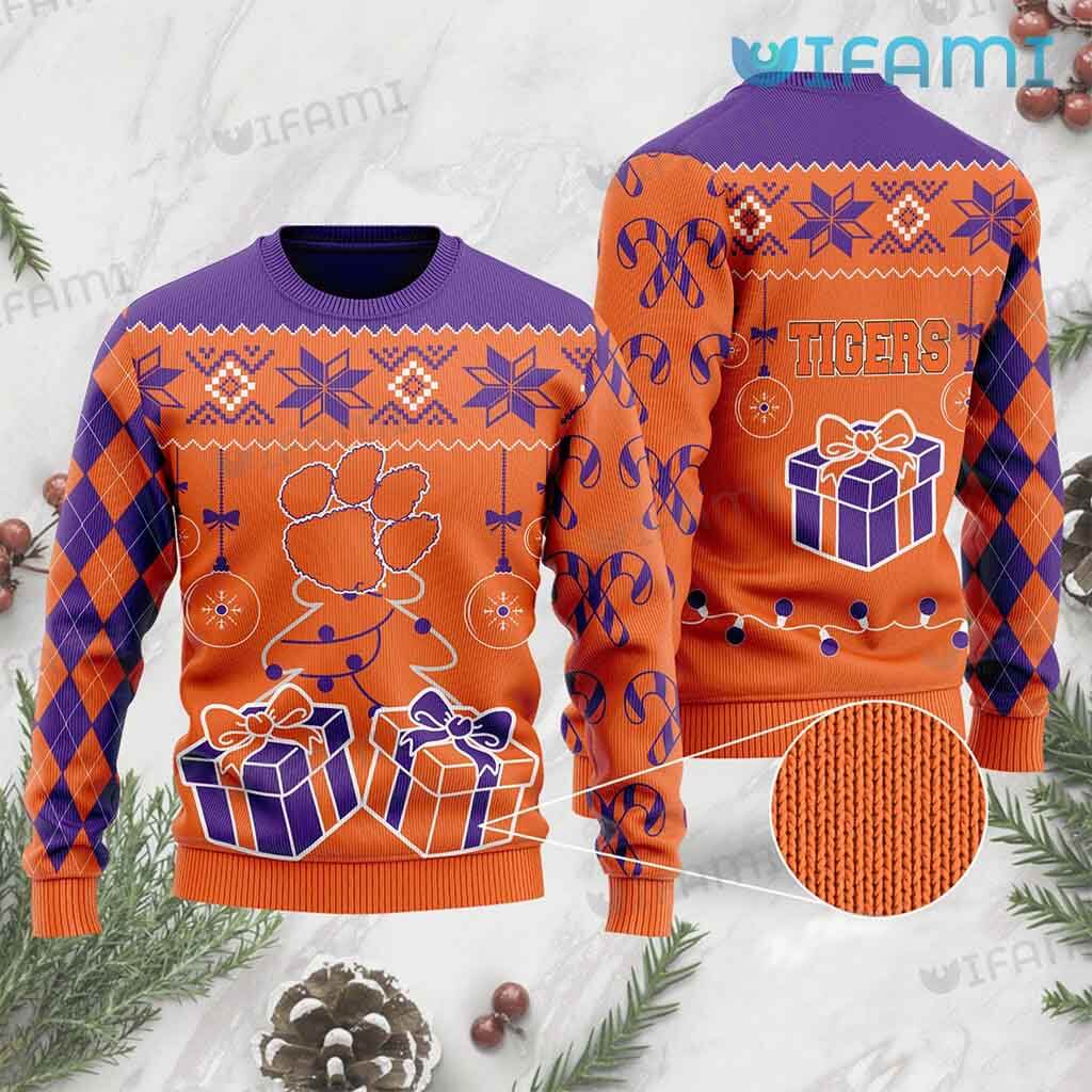 Clemson Sweater Gift Box Logo Clemson Tigers Gift