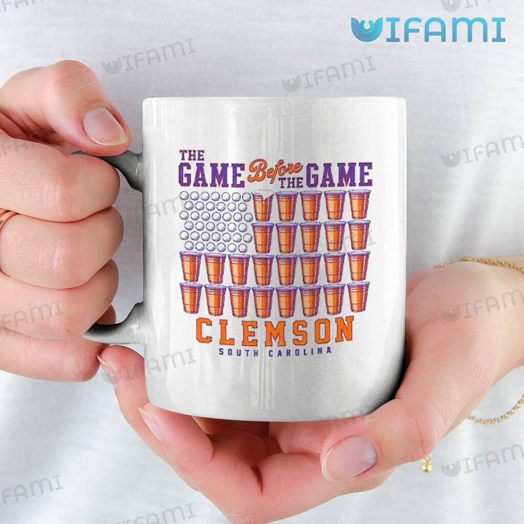 White Clemson The Game Before The Game Mug Clemson Tigers Gift
