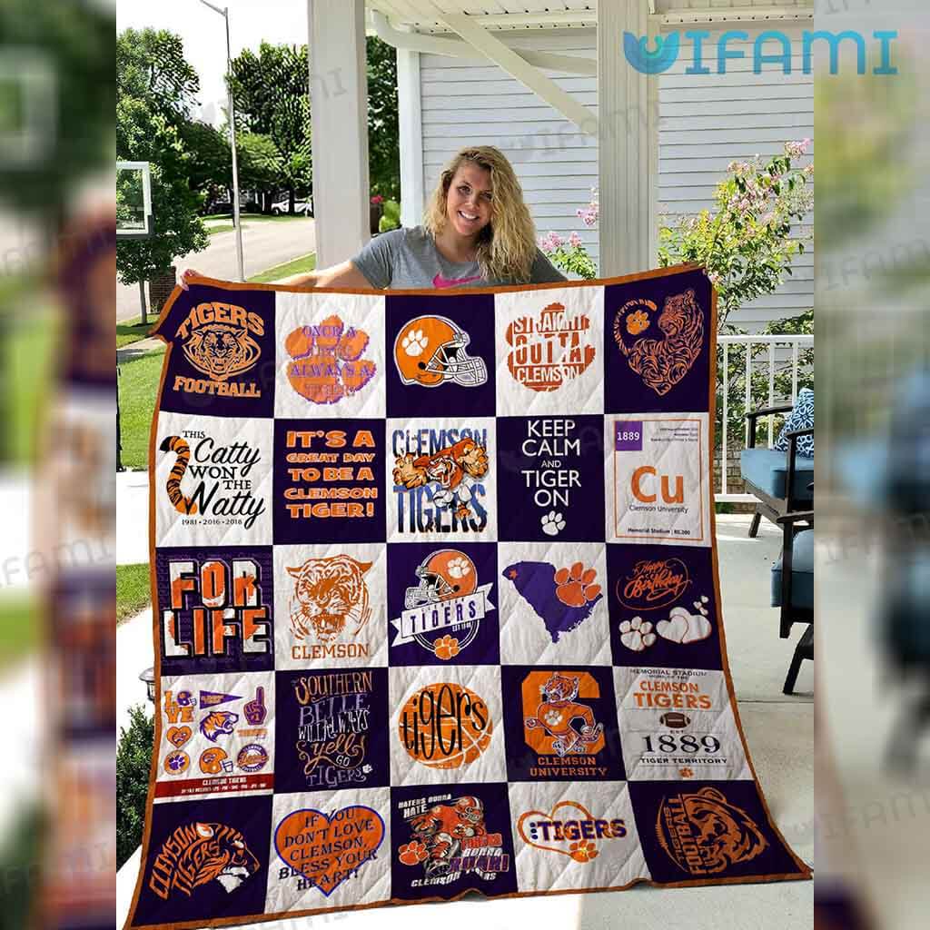 Awesome Clemson Throw Multiple Designs  Blanket Clemson Tigers Gift