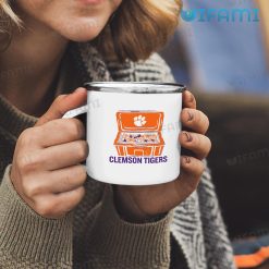 Clemson Tigers Beer Crate Mug Clemson Gift Enamel Camping Mug