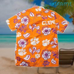 Clemson Tigers Hawaiian Shirt Floral Clemson Gift Back