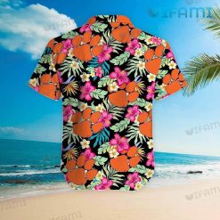 Clemson Tigers Hawaiian Shirt Hibiscus Floral Clemson Gift Back