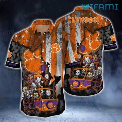 Clemson Tigers Hawaiian Shirt Horror Movie Clemson Gift