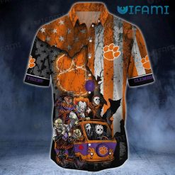 Clemson Tigers Hawaiian Shirt Horror Movie Clemson Gift Front
