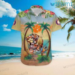 Clemson Tigers Hawaiian Shirt Mascot Custom Name Clemson Gift Front