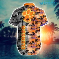 Clemson Tigers Hawaiian Shirt Retro Tropical Clemson Gift