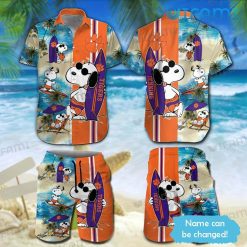 Clemson Tigers Hawaiian Shirt Snoopy Custom Name Clemson Gift Custom Name