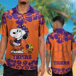 Clemson Tigers Hawaiian Shirt Snoopy Woodstock Clemson Gift