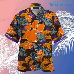 Clemson Tigers Hawaiian Shirt Stress Blessed Obsessed Clemson Gift Front