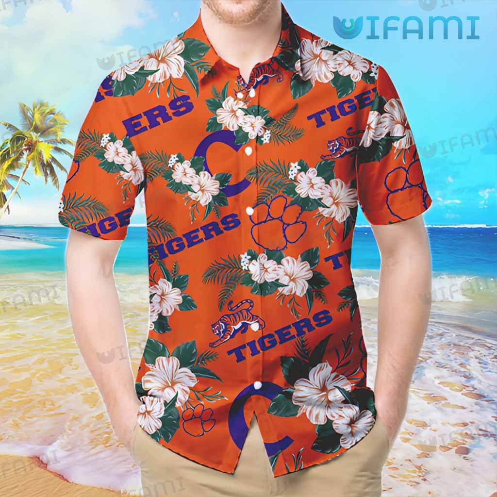 Awesome Clemson Tigers Tropical Hawaiian Shirt Clemson Gift