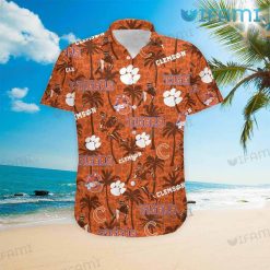 Clemson Tigers Hawaiian Shirt Tropical Coconut Clemson Gift Front
