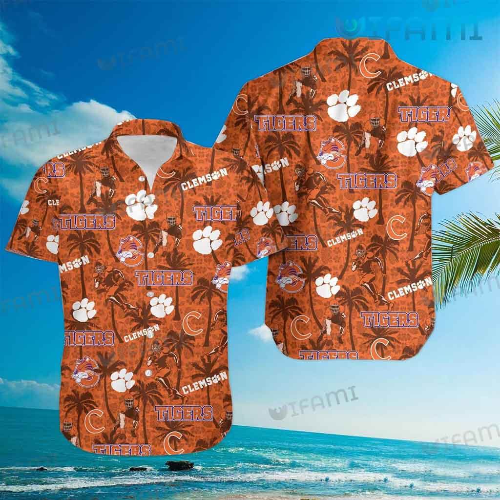 Great Clemson Tigers  Tropical Coconut Hawaiian Shirt Clemson Gift