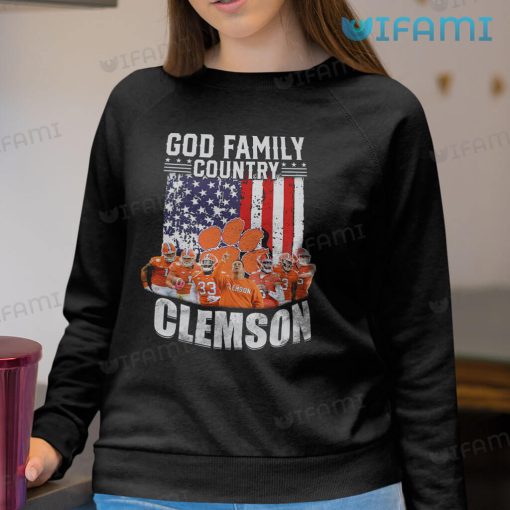 Clemson Tigers Shirt God Family Country Clemson Gift