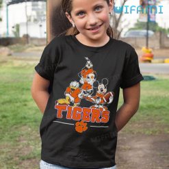 Clemson Tigers Shirt Mickey Donald Goofy Clemson Kid Tshirt