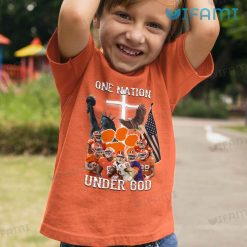 Clemson Tigers Shirt One Nation Under God Kid Tshirt