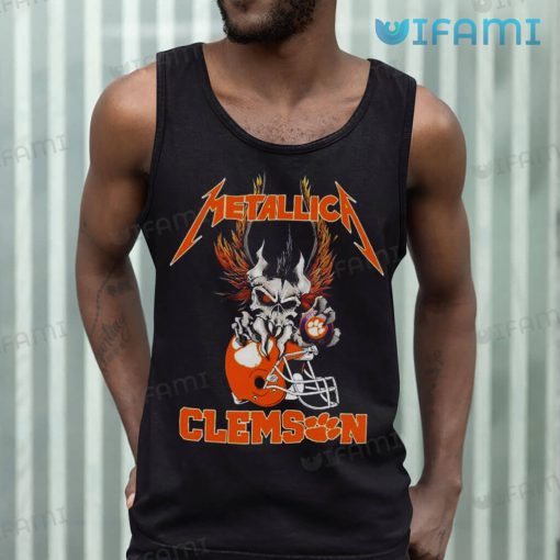 Clemson Tigers Shirt Skull Metallica Clemson Gift
