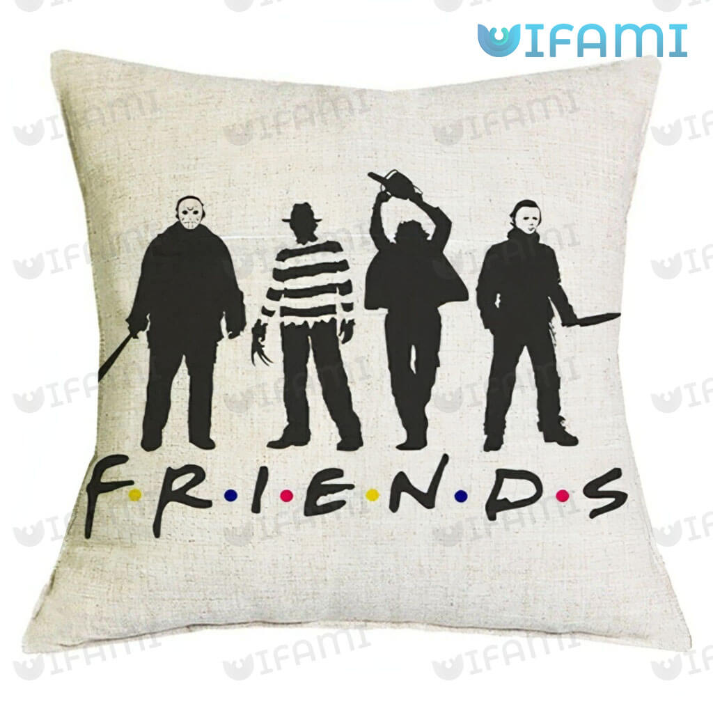 Friends Michael Myers Jason Voorhees Freddy Krueger Leatherface Pillow