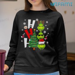 Grinch Ho Ho Ho Shirt Sunglasses Christmas Tree Xmas Sweatshirt