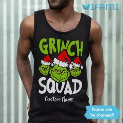 Grinch Squad Shirt Custom Name Christmas Tank Top