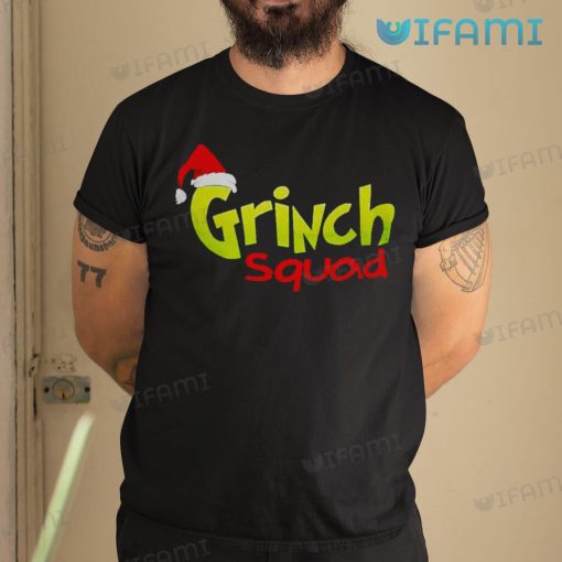 Grinch Squad Shirt Santa Hat Christmas Gift