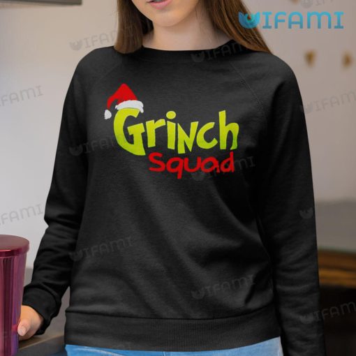 Grinch Squad Shirt Santa Hat Christmas Gift
