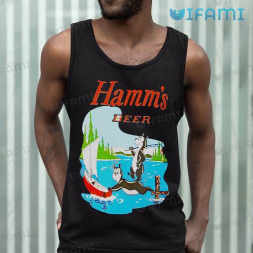 Hamms Beer Shirt 2 Cute Bears Fishing Gift For Beer Lovers