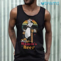 Hamms Beer Shirt Cute Hockey Bear Hamms Tank Top For Beer Lovers
