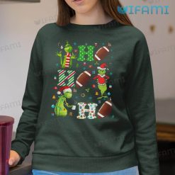 Ho Ho Ho Grinch Shirt Football Christmas Sweatshirt