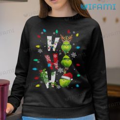 Ho Ho Ho Grinch Shirt Funny Face Christmas Sweatshirt