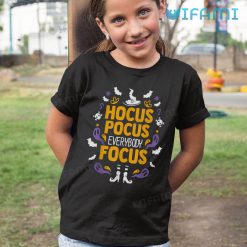 Hocus Pocus Everybody Focus Funny Halloween Kid Tshirt