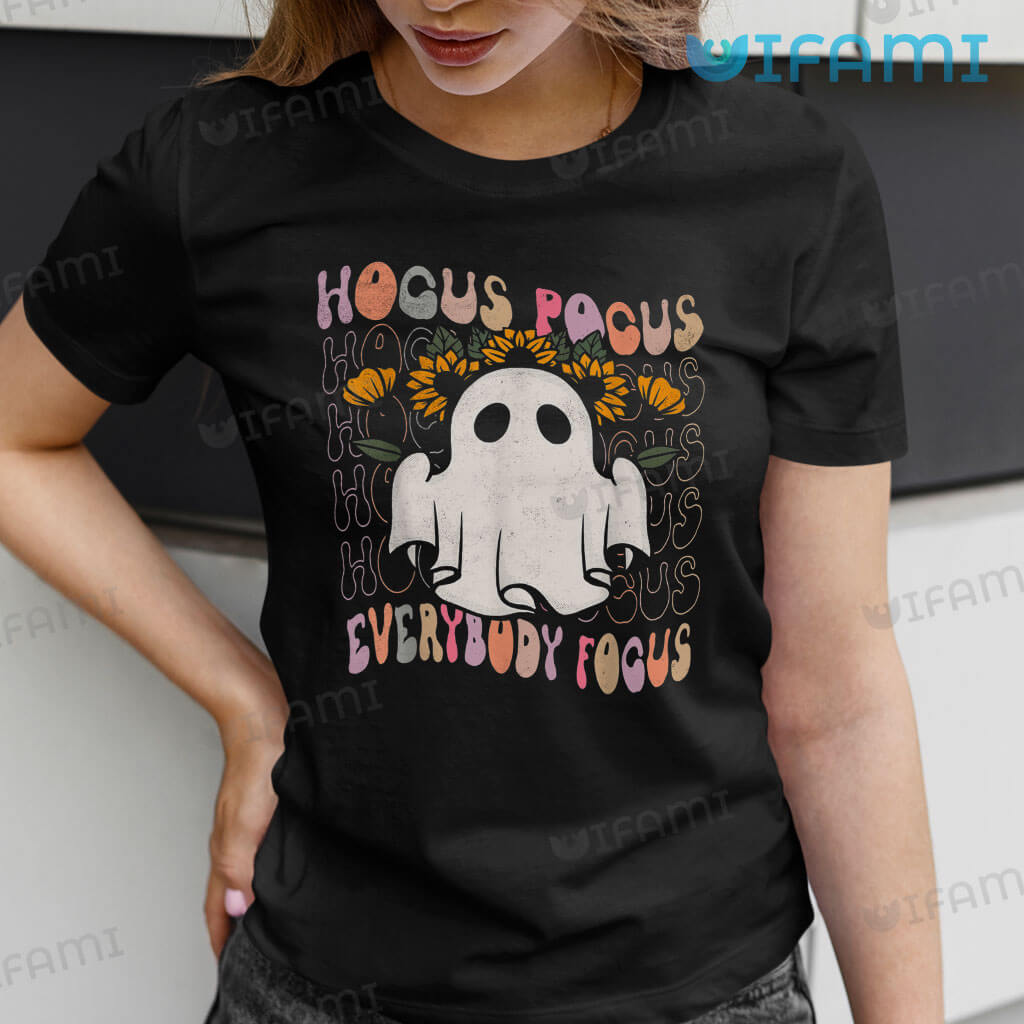 Hocus Pocus Everybody Focus Spooky Pumpkin Shirt Halloween Gift