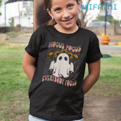 Hocus Pocus Everybody Focus Spooky Pumpkin Shirt Halloween Kid Tshirt