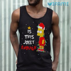Is This Jolly Enough Bart Simpson Shirt Christmas Tank Top