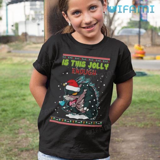 Is This Jolly Enough Godzilla Santa Shirt Christmas Gift