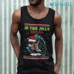 Is This Jolly Enough Godzilla Santa Shirt Christmas Tank Top