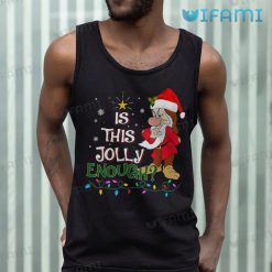 Is This Jolly Enough Grumpy Elf Santa Shirt Christmas Tank Top