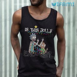 Is This Jolly Enough Rick And Morty Shirt Christmas Tank Top