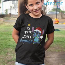 Is This Jolly Enough Stitch Shirt Christmas Kid Tshirt