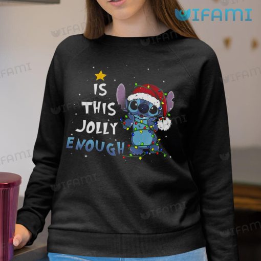 Is This Jolly Enough Stitch Shirt Christmas Gift