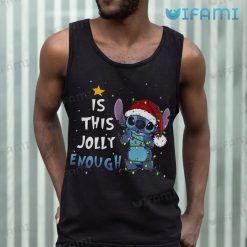Is This Jolly Enough Stitch Shirt Christmas Tank Top