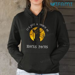 Its Just A Bunch Of Hocus Pocus Black Cat Moon Shirt Halloween Hoodie