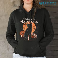 Its Just A Bunch Of Hocus Pocus Black Cat Pumpkin Shirt Halloween Hoodie