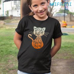 Its Just A Bunch Of Hocus Pocus Cat Shape Shirt Halloween Kid Shirt