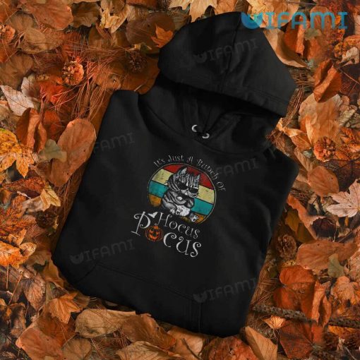 It’s Just A Bunch Of Hocus Pocus Cute Cat Vintage Shirt Horror Halloween Gift