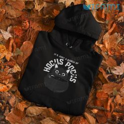 Its Just a Bunch of Hocus Pocus Cat And Cauldron Shirt Funny Halloween Gift Hood