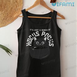 Its Just a Bunch of Hocus Pocus Cat And Cauldron Shirt Funny Halloween Tank Top