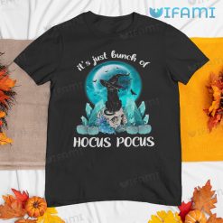 Its Just a Bunch of Hocus Pocus Cat Skull Shirt Vintage Halloween Gift